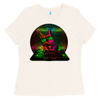 Bone HOUSE CAT (Rainbow DJ Kitty) Ladies Tee - Bettercallsaul