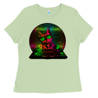 Matcha HOUSE CAT (Rainbow DJ Kitty) Ladies Tee - Bettercallsaul
