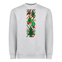 Heather Grey christmas pen wraps Heavyweight Sweatshirt - BundleAndBundleShop