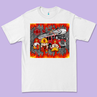 Fire Truck Gnomes Premium Tee Designed By Artiststas