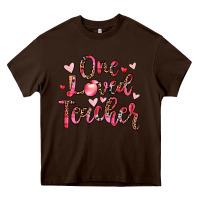 Chocolate Brown one loved teacher Heavy Core Tee - JahusDesignShop
