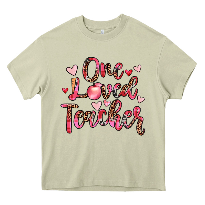 One Loved Teacher Heavy Core Tee by JahusDesignShop | Teevron