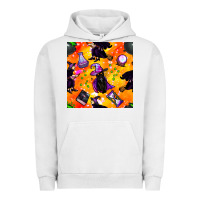 Halloween Cat And Witch Seamless Pattern Urban Hoodie | Teevron