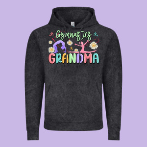 Gymnastics Grandma Vintage Hoodie Designed By Maliassmallbusiness