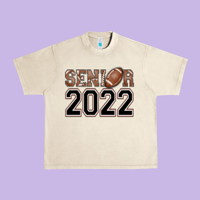 Senior Football Urban Heavy Tee Designed By Adodesignshop