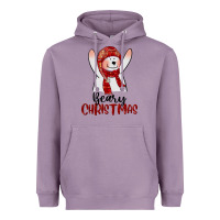 Lavender beary christmas Heavyweight Hoodie - CowGirlArtShop