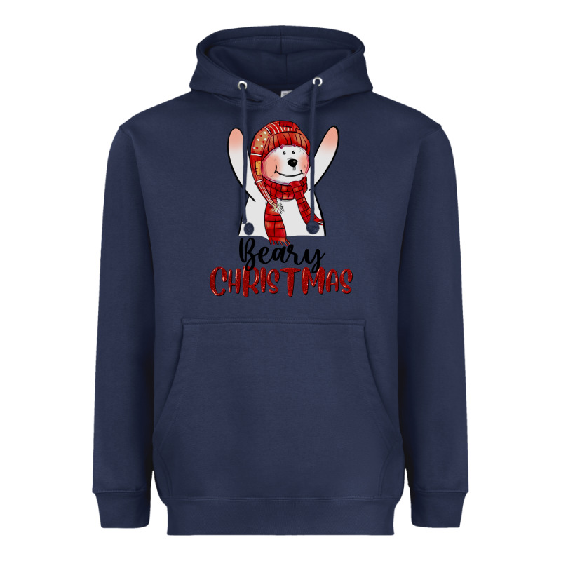 Beary Christmas Heavyweight Hoodie by CowGirlArtShop | Teevron