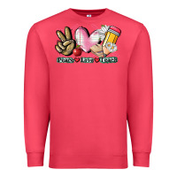 Cardinal Peace love teach Premium Sweatshirt - CowGirlArtShop