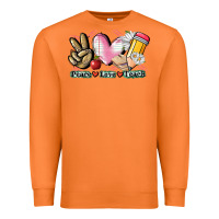 Carrot Peace love teach Premium Sweatshirt - CowGirlArtShop