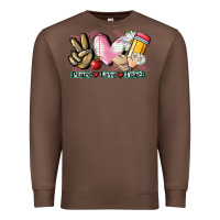 Chestnut Peace love teach Premium Sweatshirt - CowGirlArtShop