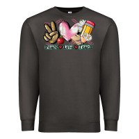 Smoke Peace love teach Premium Sweatshirt - CowGirlArtShop