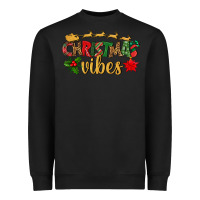 Black christmas vibes Heavyweight Sweatshirt - BundleAndBundleShop