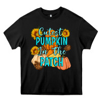 Black Cutest Pumpkin In The Patch Heavy Core Tee - Artiststas