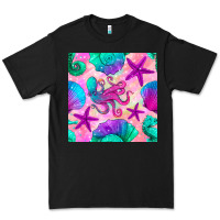 Black summer beach seamless pattern Premium Tee - BundleAndBundleShop