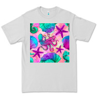 Dove Grey summer beach seamless pattern Premium Tee - BundleAndBundleShop
