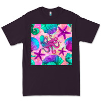 Plum summer beach seamless pattern Premium Tee - BundleAndBundleShop