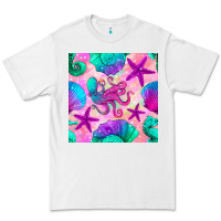 White summer beach seamless pattern Premium Tee - BundleAndBundleShop
