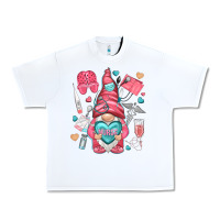 White nurse with heart Urban Heavy Tee - NancyCooperArtShop