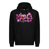 Black mama claus pink christmas Premium Hoodie - CowGirlArtShop