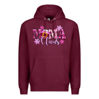 Burgundy mama claus pink christmas Premium Hoodie - CowGirlArtShop