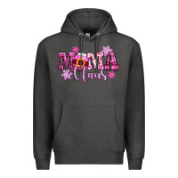 Charcoal Heather mama claus pink christmas Premium Hoodie - CowGirlArtShop
