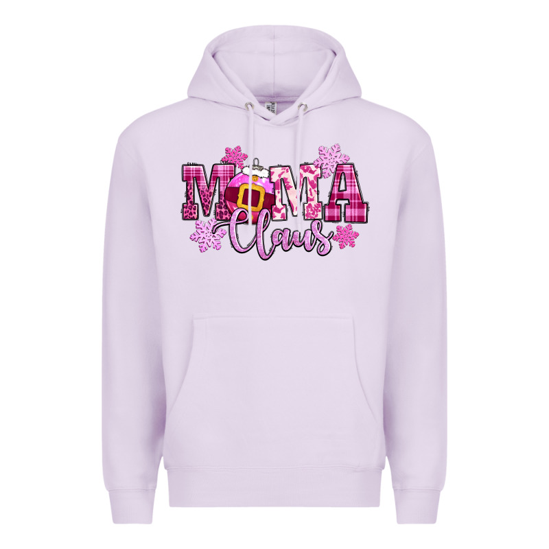 Mama Claus Pink Christmas Premium Hoodie by CowGirlArtShop | Teevron