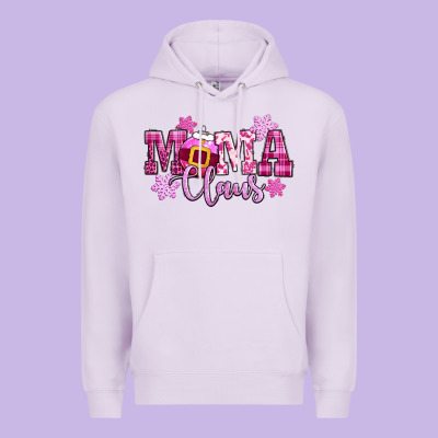Mama Claus Pink Christmas Premium Hoodie Designed By Cowgirlartshop