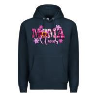 Navy mama claus pink christmas Premium Hoodie - CowGirlArtShop