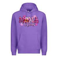 Purple mama claus pink christmas Premium Hoodie - CowGirlArtShop