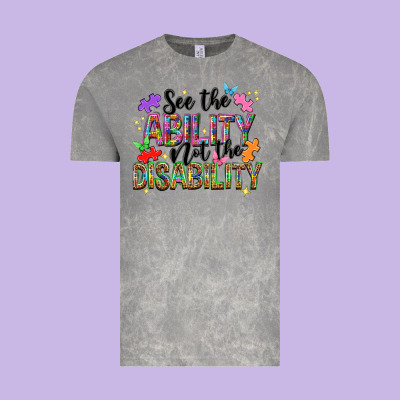See The Ability Not The Disability Vintage Tee Designed By Nancycooperartshop