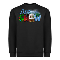 Black let it snow Heavyweight Sweatshirt - BundleAndBundleShop