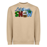 Mushroom let it snow Heavyweight Sweatshirt - BundleAndBundleShop