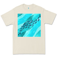 Bone fish and sea seamless pattern Premium Tee - BundleAndBundleShop