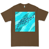 Cacao fish and sea seamless pattern Premium Tee - BundleAndBundleShop