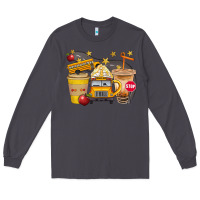 Smoke School Bus Coffee And Star Bbs Long Sleeve Tee - BundleAndBundleShop