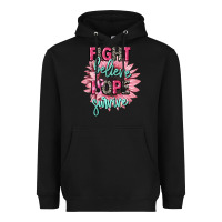 Black fight believe hope survive cancer awareness Heavyweight Hoodie - CowGirlArtShop