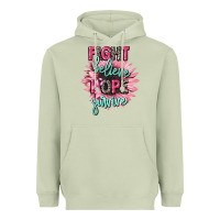 Matcha fight believe hope survive cancer awareness Heavyweight Hoodie - CowGirlArtShop