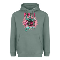 Fight Believe Hope Survive Cancer Awareness Heavyweight Hoodie | Teevron