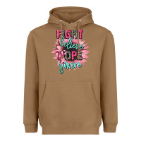 Toasted Coconut fight believe hope survive cancer awareness Heavyweight Hoodie - CowGirlArtShop