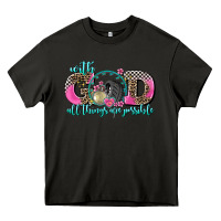 Asphalt with god all things are possible race Heavy Core Tee - AdoDesignShop
