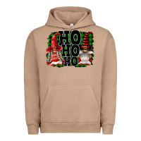 Pigment Burro Ho Ho Ho Christmas Gnomes Urban Hoodie - FaDigitalArtStudio