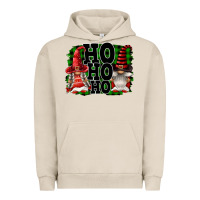 Pigment French Oak Ho Ho Ho Christmas Gnomes Urban Hoodie - FaDigitalArtStudio