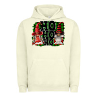 Pigment Pistachio Ho Ho Ho Christmas Gnomes Urban Hoodie - FaDigitalArtStudio