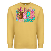 Antique Gold oh for peeps sake Easter Day Premium Sweatshirt - HowdyJamesFarm
