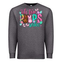Charcoal Heather oh for peeps sake Easter Day Premium Sweatshirt - HowdyJamesFarm