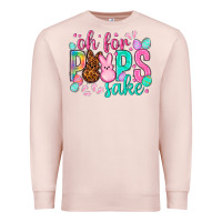 Pale Pink oh for peeps sake Easter Day Premium Sweatshirt - HowdyJamesFarm