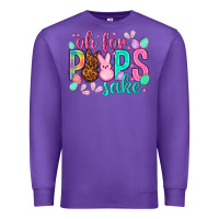 Purple oh for peeps sake Easter Day Premium Sweatshirt - HowdyJamesFarm
