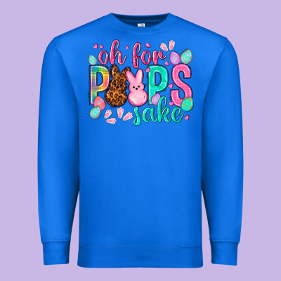 Oh For Peeps Sake Easter Day Premium Sweatshirt Designed By Howdyjamesfarm