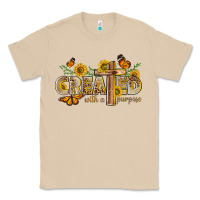 Mushroom created with a purpose with sunflower and butterfl Classic Tee - NancyCooperArtShop