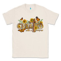 Natural created with a purpose with sunflower and butterfl Classic Tee - NancyCooperArtShop